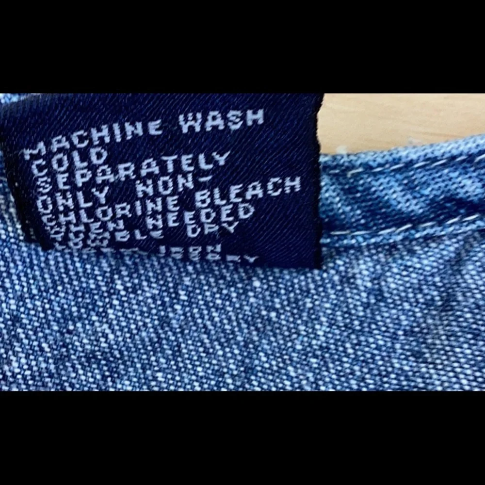 Gap Girls Denim Jumper Dress With Pockets Medium